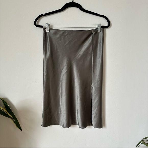 Emerson Thorpe Tori Mid Length Skirt in Smoke Size 4 - Picture 2 of 7